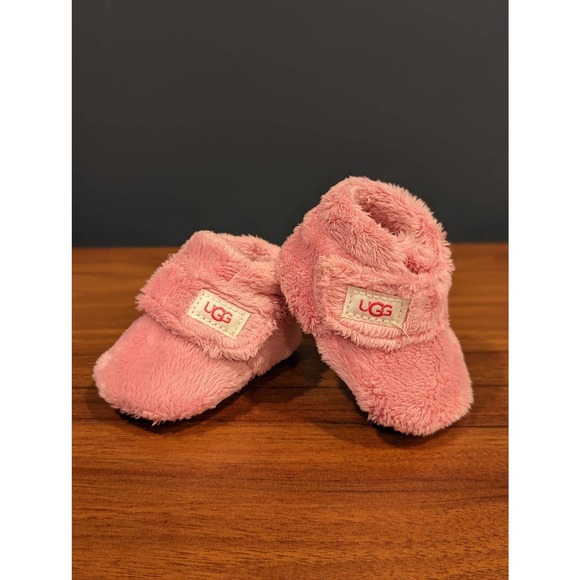 UGG Other - Ugg Baby Infant Velcro Booties Pink Size 0/1